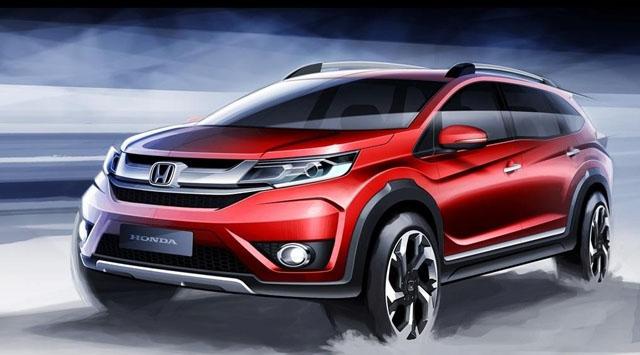 本田新SUV BR-V设计图发布 定位7座SUV