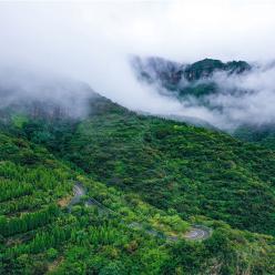 云雾潭溪山 独属于初秋的奇观！