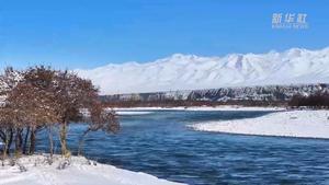 青海门源：雪后初霁 山水如画