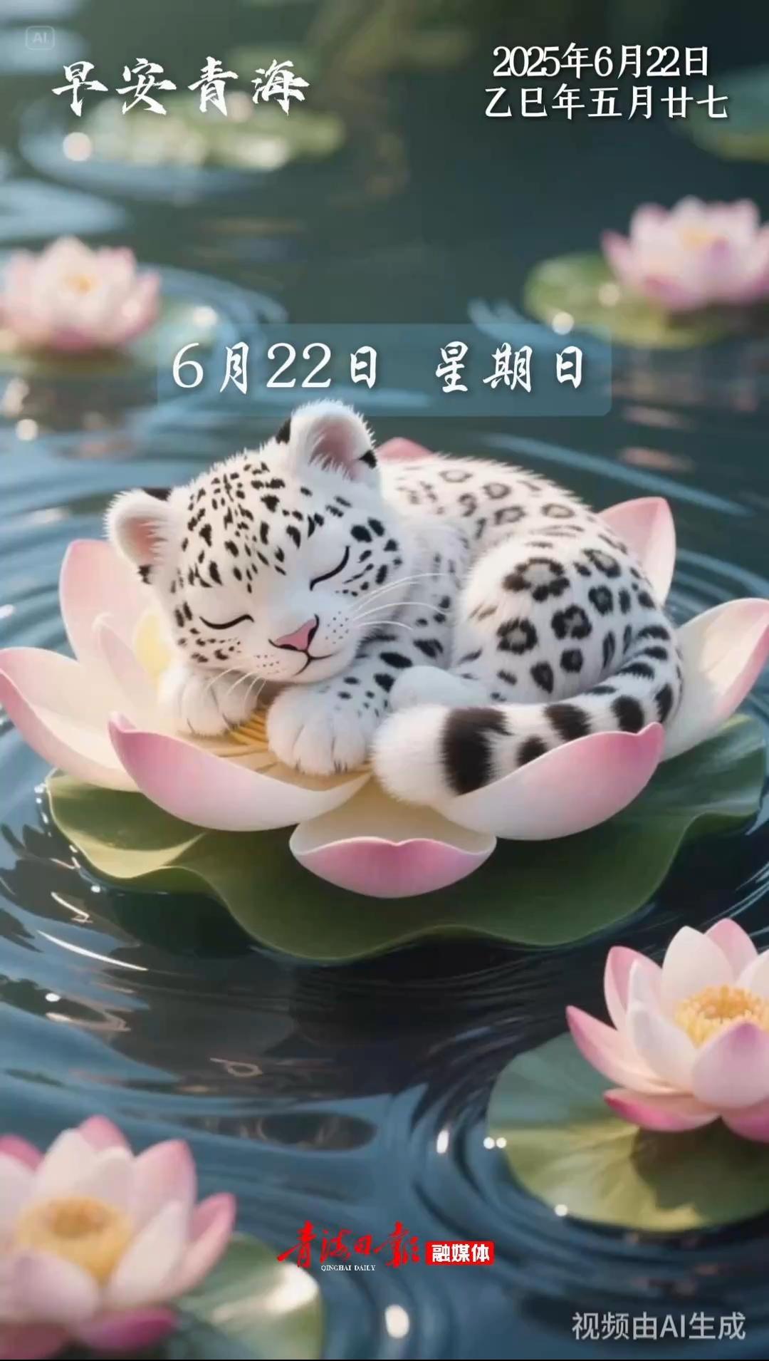 #早安青海 | 6月22日，星期日。微风把工作日的忙碌吹远啦，今天的日程表只写着：休息、放松、发呆。
