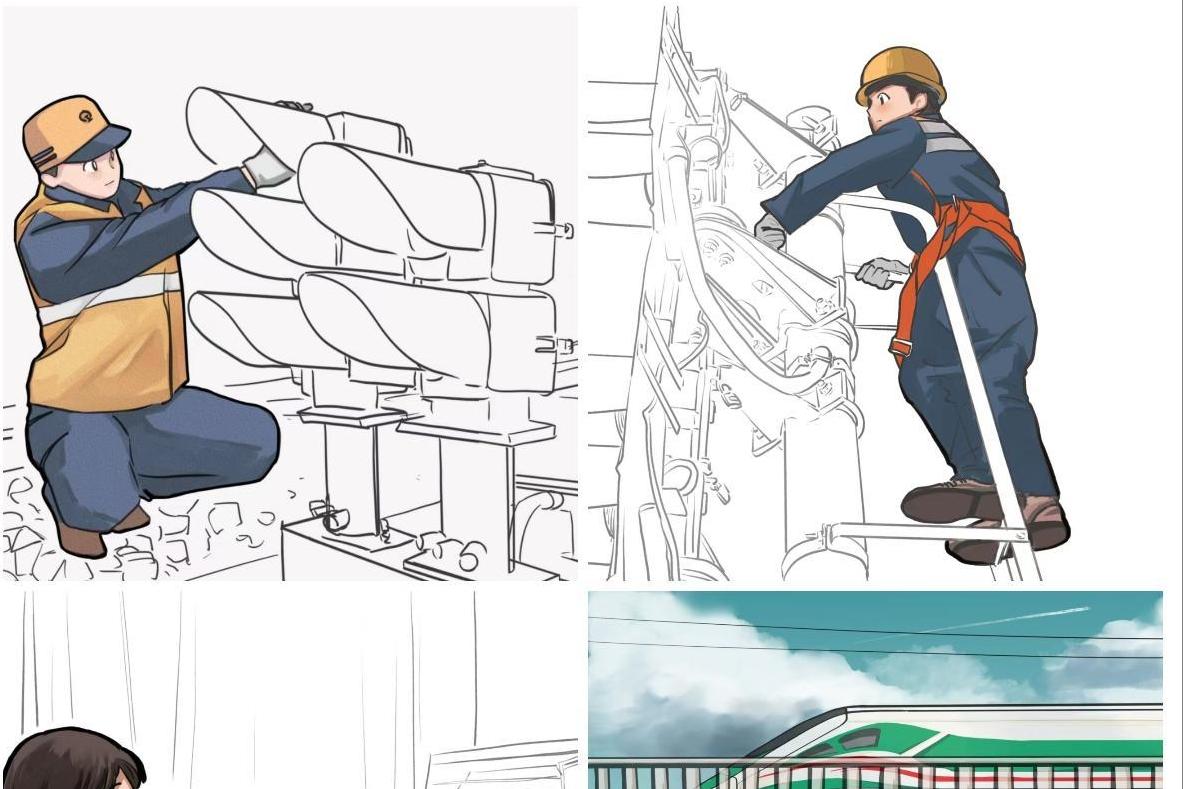 细细线条下的长长天路——“铁路画师”用画笔表达热爱