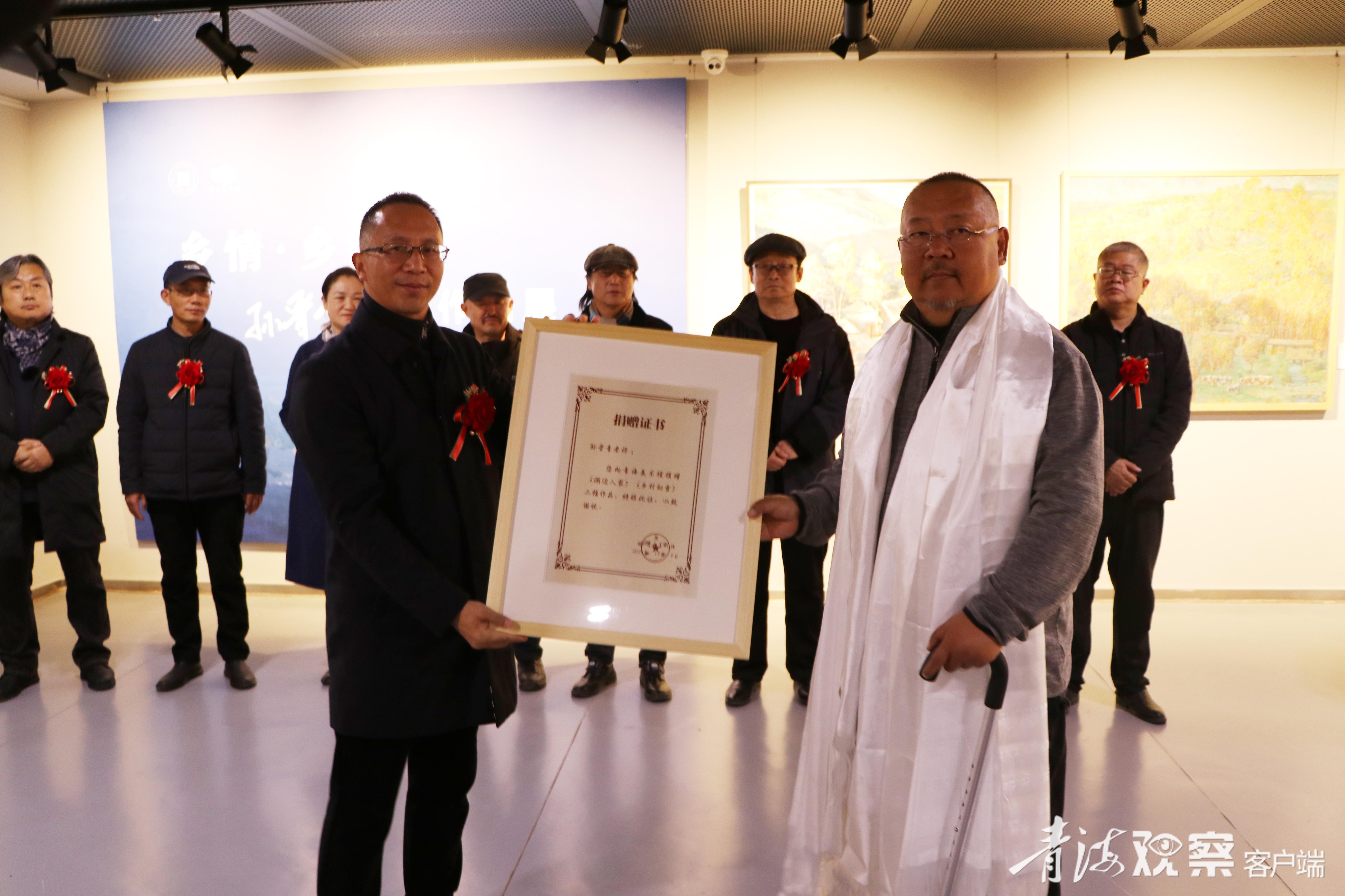 “乡情·乡韵——孙晋青油画作品展”启幕