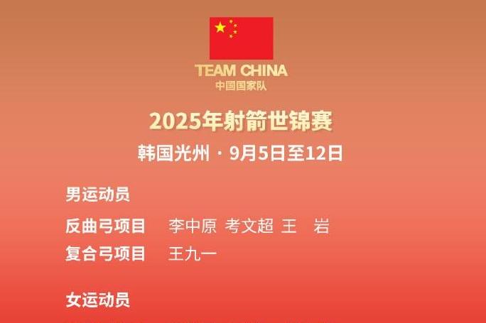 射箭世锦赛中国队前瞻：瓢泼大雨“练硬仗”