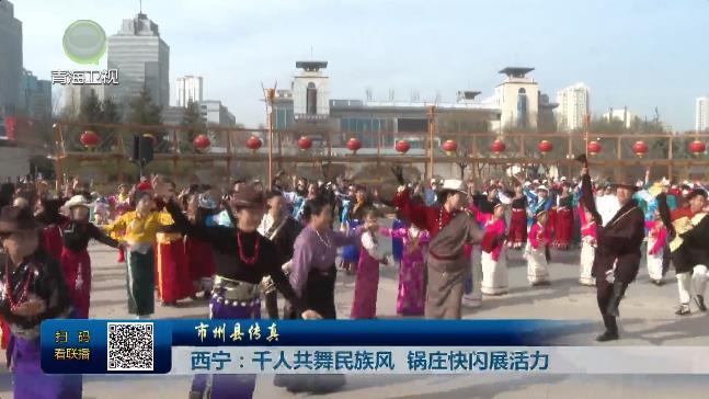 【市州县传真】西宁：千人共舞民族风 锅庄快闪展活力