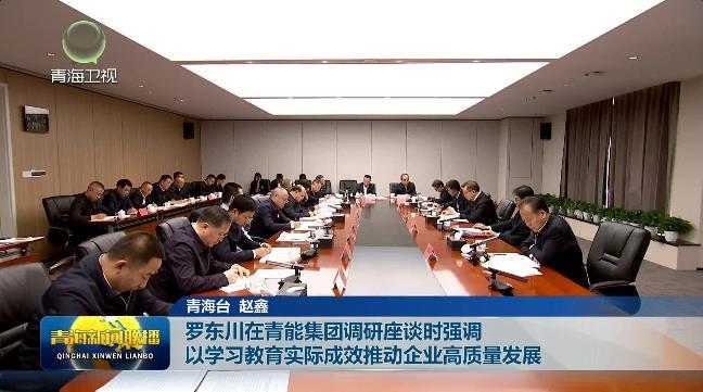 罗东川在青能集团调研座谈时强调 以学习教育实际成效推动企业高质量发展