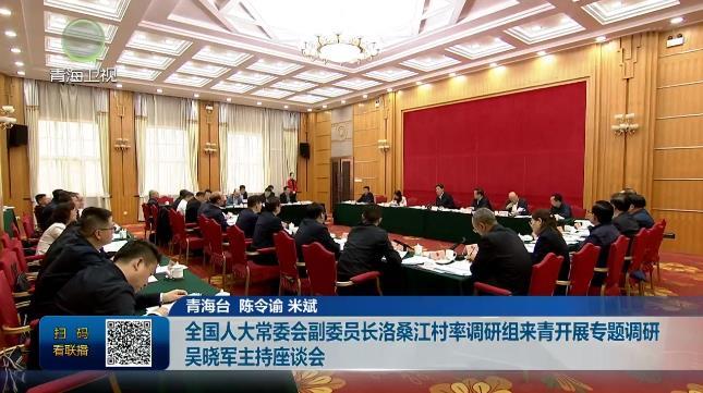 全国人大常委会副委员长洛桑江村率调研组来青开展专题调研 吴晓军主持座谈会