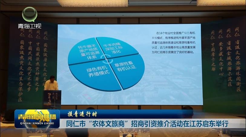 【援青进行时】同仁市“农体文旅商”招商引资推介活动在江苏启东举行